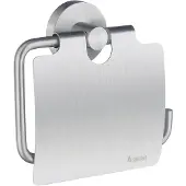 Smedbo Home Toiletrolhouder Met Klep - Mat-Chroom - Messing - Accessoires, Toilet accessoires, Toiletrolhouders - 7391447036770