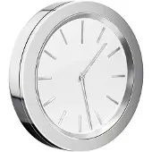 Smedbo Time Klok - 6x6x1cm - zelfklevend - Zinklegering Chroom YX380