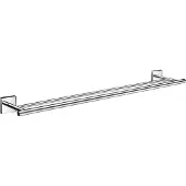 Smedbo House Handdoekhouder 65cm Dubbel - Chroom - Messing - Accessoires, Handdoekhouders, Handdoekstangen - 7391447039542