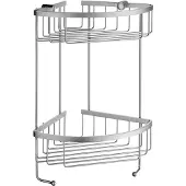 Smedbo Douchekorf Sideline Hoek Dubbel 19,5x19,5 cm Mat Chroom