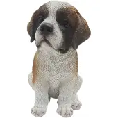 Esschert Design Sint-Bernard Pup Zittend tuinbeeld