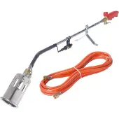 Rothenberger Dakbrander - 5m Propaangasslang - Piezo Ontsteking - 600mm Branderpijp