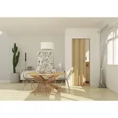 Marley vouwdeur VS Rapid zonder glas, in kleur hout, met slot, BxH 83x204 cm