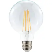 Airam Filament LED-globe 95mm lichtbron helder, dimbaar e27, 4w