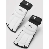 JCalicu Taekwondo-voetbeschermers | WT-goedgekeurd | Wit (Maat: XXS)