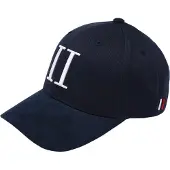 Les deux Heren Petten Baseball Cap Suede Ii - Donkerblauw - Maat ONESIZE