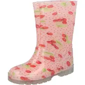 Beck Regenlaarzen 'Kirschen' groen / rosa / rood