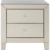 Kare design Luxury Ladekast 2-Laden - B49xD41xH50 Cm - Spiegelglas Champagne