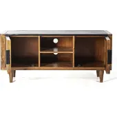 Eleonora TV-meubel 'Carter' Mangohout en marmer, 125cm