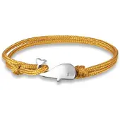 LGT JWLS Parachute koord armband LGT Jewels Walvis Anker Geel
