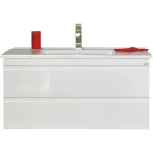 Sanicare Q7 badkamermeubel 65cm met 2 laden hoogglans wit