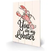 Pyramid FRIENDS - You are my Lobster - Houten wandbord 40x59cm