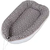Babybay Babymat taupe Ster wit