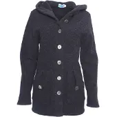 Reiff - Women's Wollfleecekapuzenjacke Mona - Merinovest L, grijs