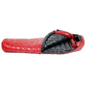 Western Mountaineering - AlpinLite - Donzen slaapzak 200 cm, rood/zwart