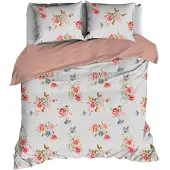 Satin d'or Dekbedovertrek Eileen Silvercloud Satijn-140 x 200 / 220 cm | 1-Persoons