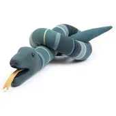 Smallstuff Knuffel - Slang - 230 cm - Groen/Blauw - - OneSize - Knuffels