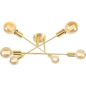 QAZQA Smart Art Deco plafondlamp goud incl. 6 WiFi G95 - Sydney