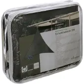 Living Outdoor Livn Schaduwdoek Como Polyester driehoek 5m antraciet - 100% UV-bescherming - Dikte doek: 160 gr/m2 - Inclusief bevestigingskoord en 5 mm dikke RVS bevestigingsringen