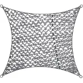 Living Outdoor Camouflagenet Driehoek Antraciet 360x360x360 cm