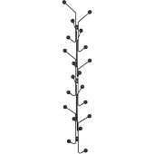 Maze Bill Kapstok Verticaal Zwart / Zwart - Haken en hangers Berk Black - 501501