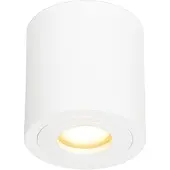 QAZQA Moderne ronde plafondspot wit IP44 - Capa