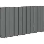 Eastbrook Guardia horizontale aluminium radiator 60x104cm Antraciet 1790 watt