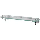 Eastbrook Rockingham messing glazen planchet met rand chroom