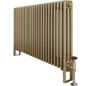 Eastbrook Rivassa 3 koloms radiator 60x60cm staal 1060W brons