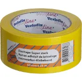 Verlofix Duct Tape Geel – Extra Sterk – 50mm x 25m – Waterbestendig