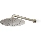 Blaufoss Round 300 hoofddouche met muursteun ø30cm Brushed Coolmetal