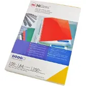 GBC HiGloss Bindomslagen 250 grams Enkelzijdig Wit (100)