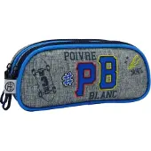 Poivre Blanc etui jongens 23 cm polyester grijs