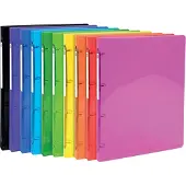 Exacompta Iderama ringmap, voor ft A4, uit PP met softcover, 4 ringen van 15 mm, geassorteerde kleuren - 20 stuks