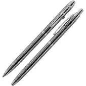 Fisher Space Pen Zwart rasterontwerp Shuttle Space Pen Balpen Zwarte inkt Pocket Clip Geschenkdoos