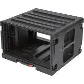 SKB 1SKB-R6UW 6U Rolling Roto Rack 19 inch flightcase trolley 6U