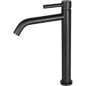 Differnz Wastafelmengkraan - Hoge Uitloop - Zwart Mat - 30,6cm