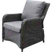 AVH-Collectie Bilbao premium lounge tuinstoel verstelbaar antraciet