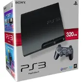 Sony PlayStation 3 Slim (PS3 Slim) | 320 GB HDD | Draadloze DualShock-controller | Zwart