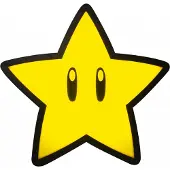 Paladone Super Mario Ster Lamp - Geel, 25,4 cm