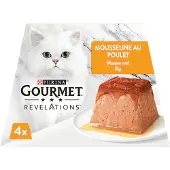 Gourmet 6x Revelations Kattenvoer Nat Mousse Kip 4 x 57 gr