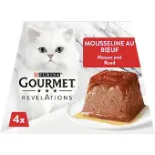 Gourmet 6x Revelations Kattenvoer Nat Mousse Rund 4 x 57 gr