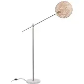 Forestier Chanpen Vloerlamp Gunmetal|Natural | Diamond | Ø: 36 cm