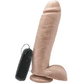 Get Real Dildo 10 in. w/ Balls Vibrator