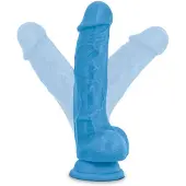 Blush Novelties Blush Neo 7.5 inch Dual Density Cock W. Balls Dildo - Blauw - 18.5 cm