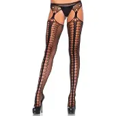 Erotic Treasure Jarretel look netpanty Zwart