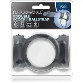 Blush Novelties Dubbele penis- en scrotumring verstelbaar VS8