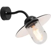 QAZQA Smart buiten wandlamp zwart IP44 incl. WiFi A60 - Munich
