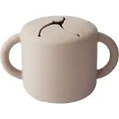 Mushie Siliconen Snack Cup | Shifting Sand