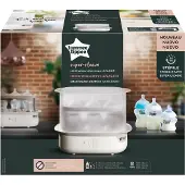 Tommee tippee Advanced Steam elektrische sterilisator voor zuigflessen, doodt virussen* en 99,9% van de bacteriën, 5 minuten durende sterilisatiecyclus, wit